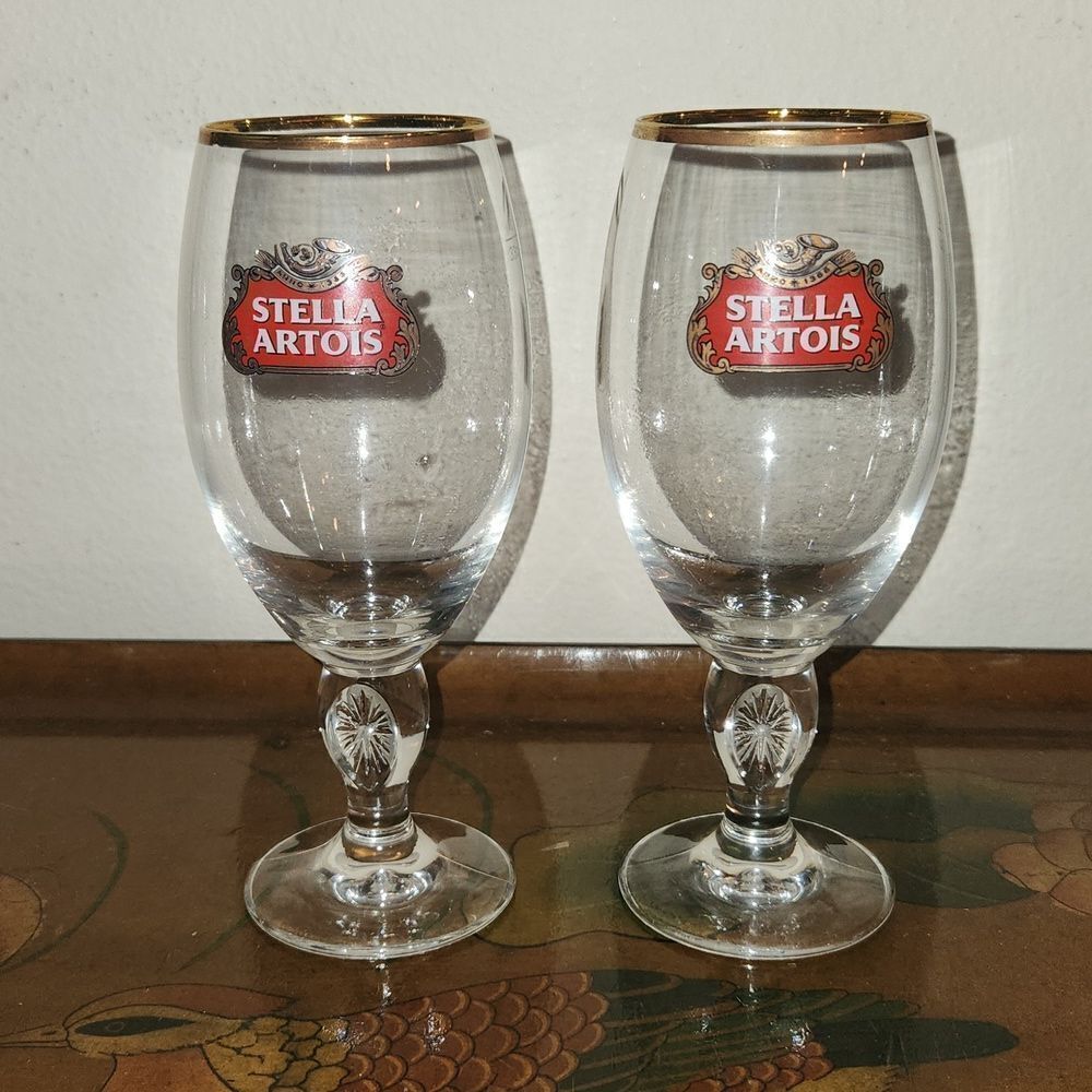 Stella Artois Beer Glass Set of 2